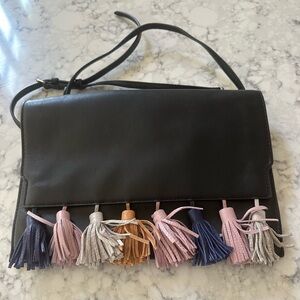 Rebecca Minkoff Leather Clutch w Strap